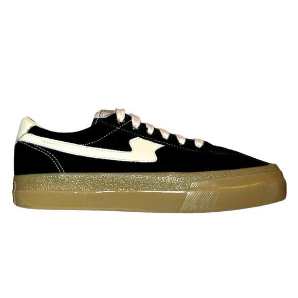 SWC Men’s Dellow S-Strike Suede Shoes Black/White/Gum Size 41-M-8, W-10